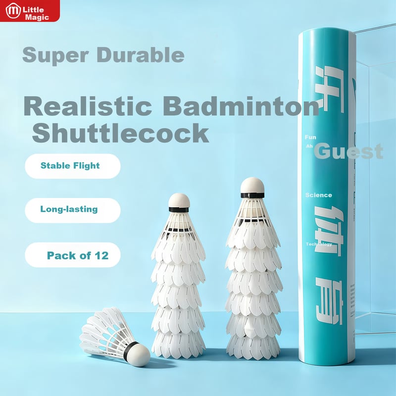 XiaoMo Durable Badminton Shuttlecocks 12-Pack