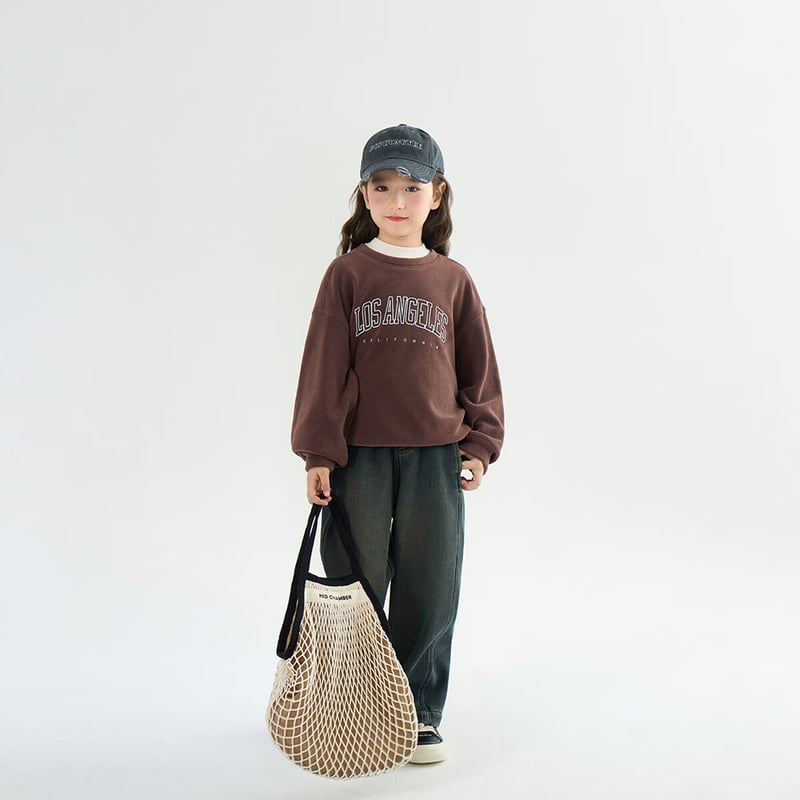 Chenchenma Girls' Reddish-Brown Sweatshirt