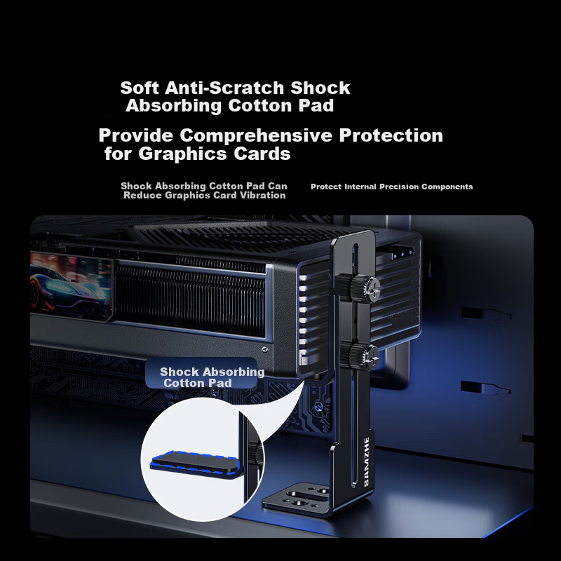 SAMZHE L-Shaped Graphics Card Bracket for 50/40 Series