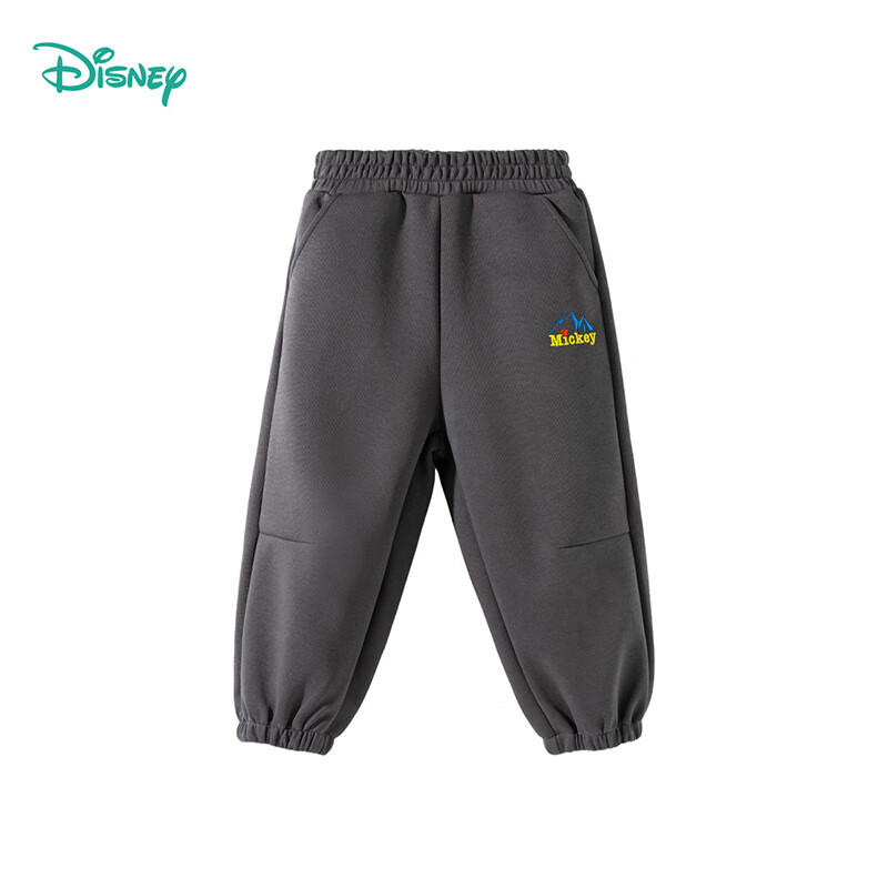 Disney Kids Autumn Cartoon Pants, Comfortable Elastic Trousers K0