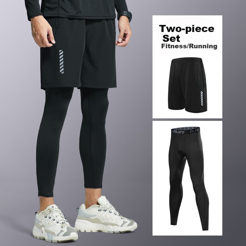 BURUITE Quick-Dry Compression Pants