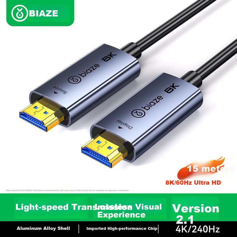 BIAZE HDMI 2.1 8K60Hz Fiber Optic Cable