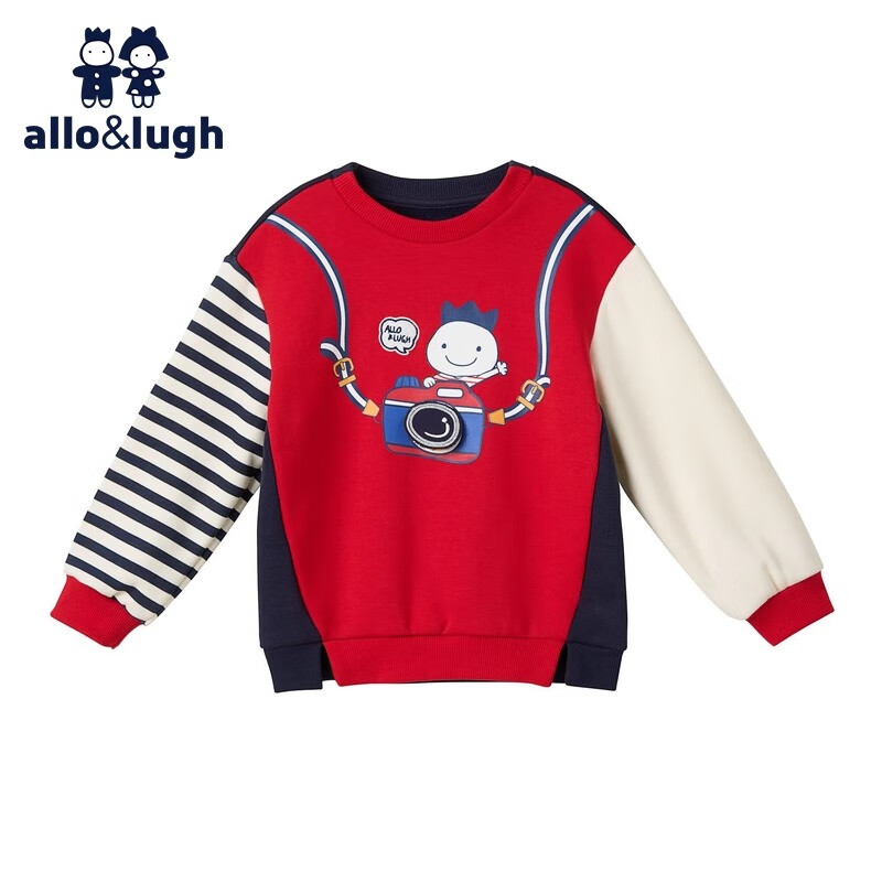 Allo&lugh Striped Patchwork Sweatshirt