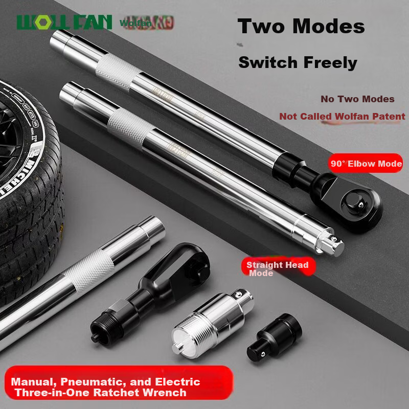 Wolvan 3-in-1 Ratchet Wrench 72-Tooth