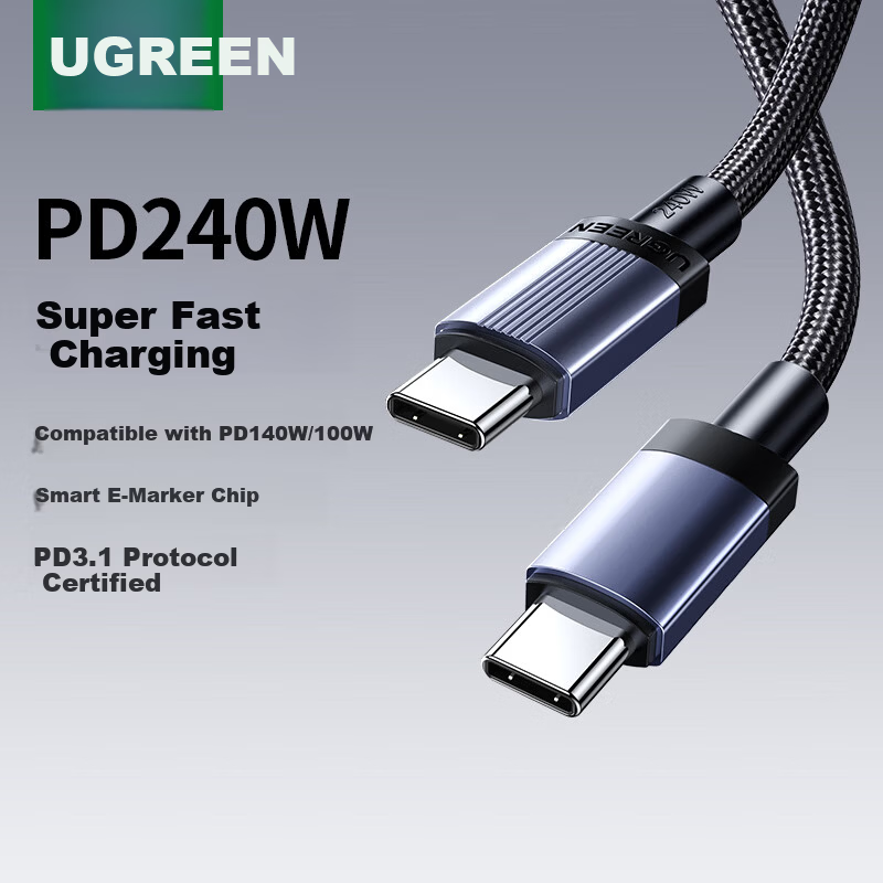 UGREEN 240W Dual Head Type-C to Type-C Fast Charging Cable