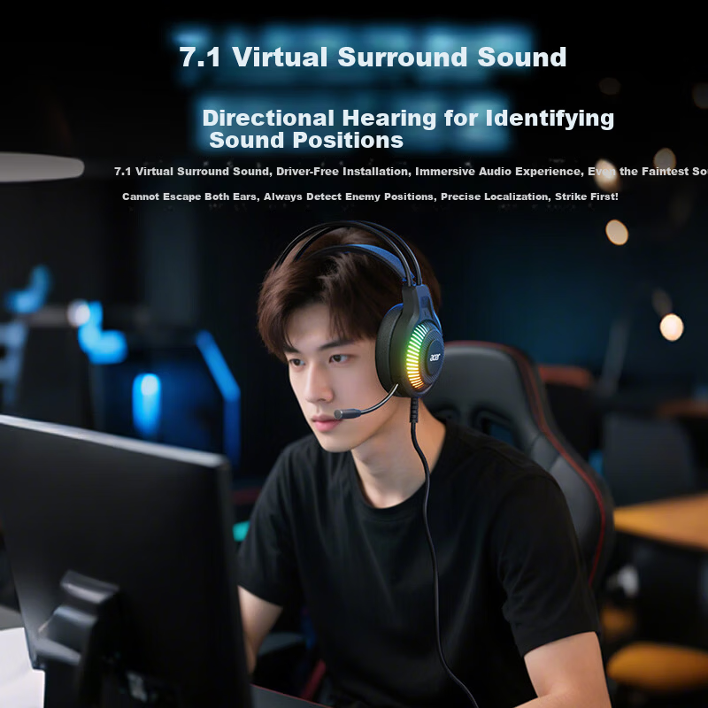 Acer OHW303 Gaming Headset with RGB