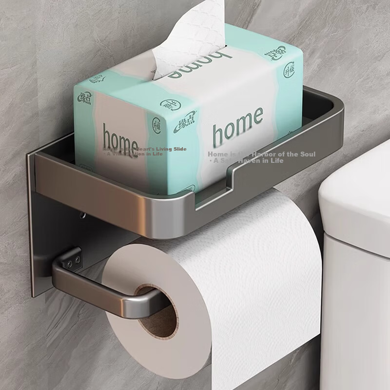 YOUQIN Wall-Mounted Double Layer Toilet Paper Holder