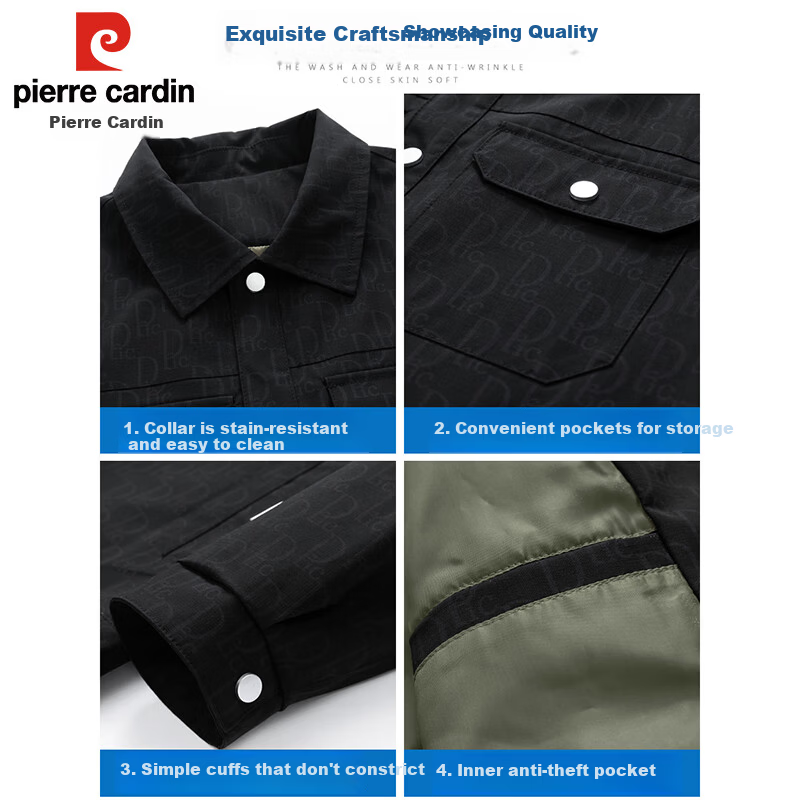Pierre Cardin Men's Trendy Workwear Jacket