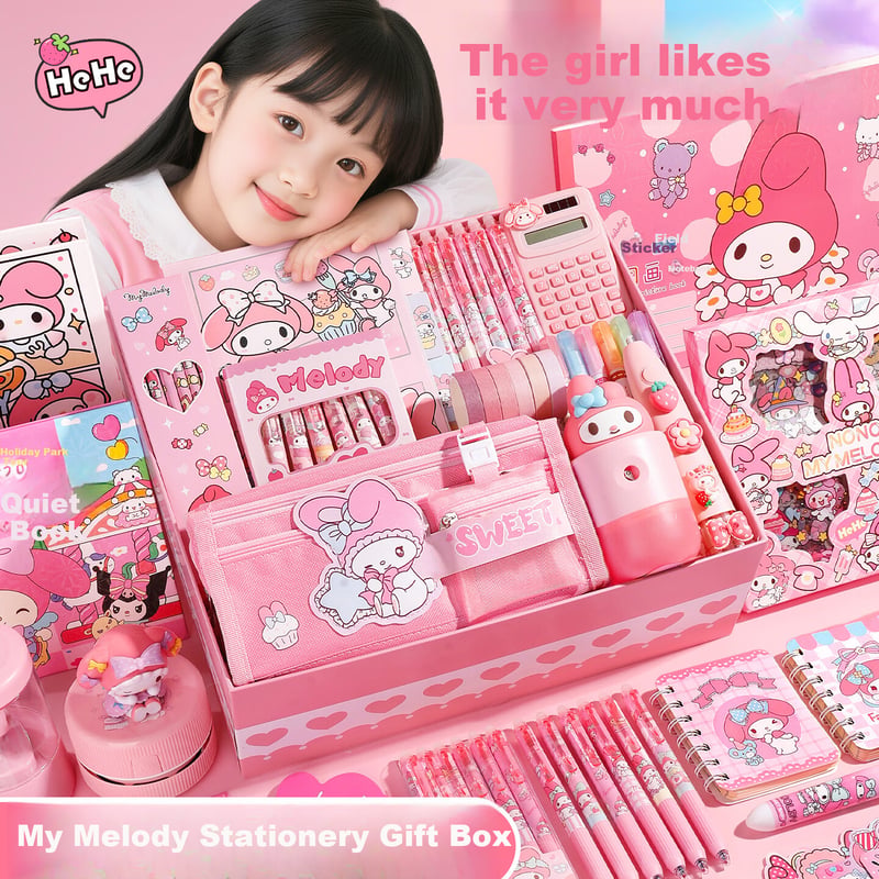 Starry Bubble Galaxy My Melody Stationery Set