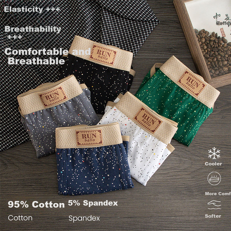 FitonTon Cotton Breathable Boxer Briefs 3-Pack 3XL