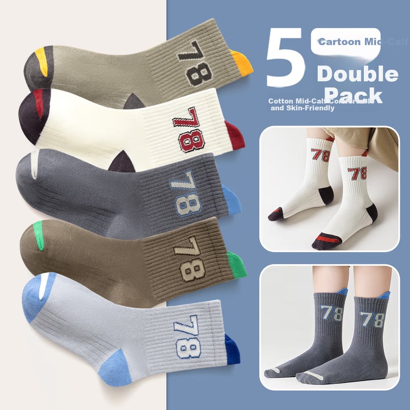 Modal Youth Summer Cotton Socks 5 Pairs