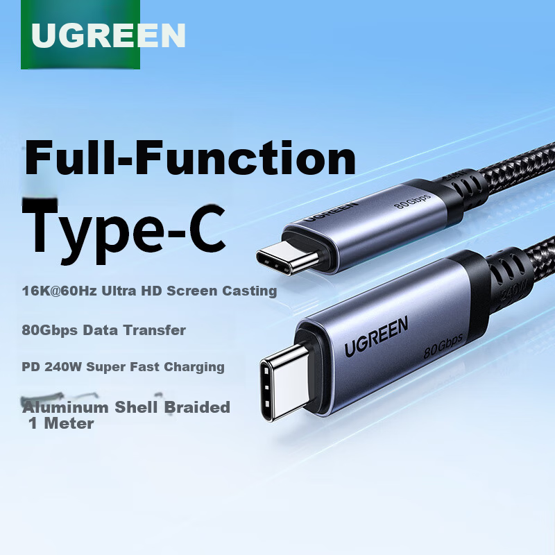 UGREEN Full-Function Type-C Dual-Head PD 240W Fast Charging