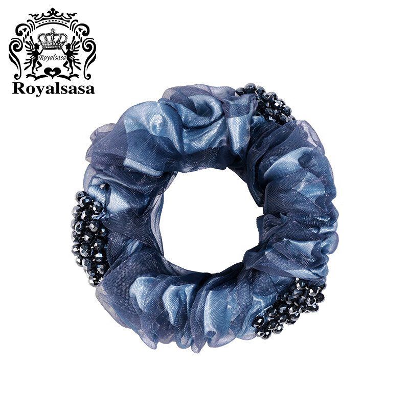 Royal Sasa Beaded Blue Hair Tie
