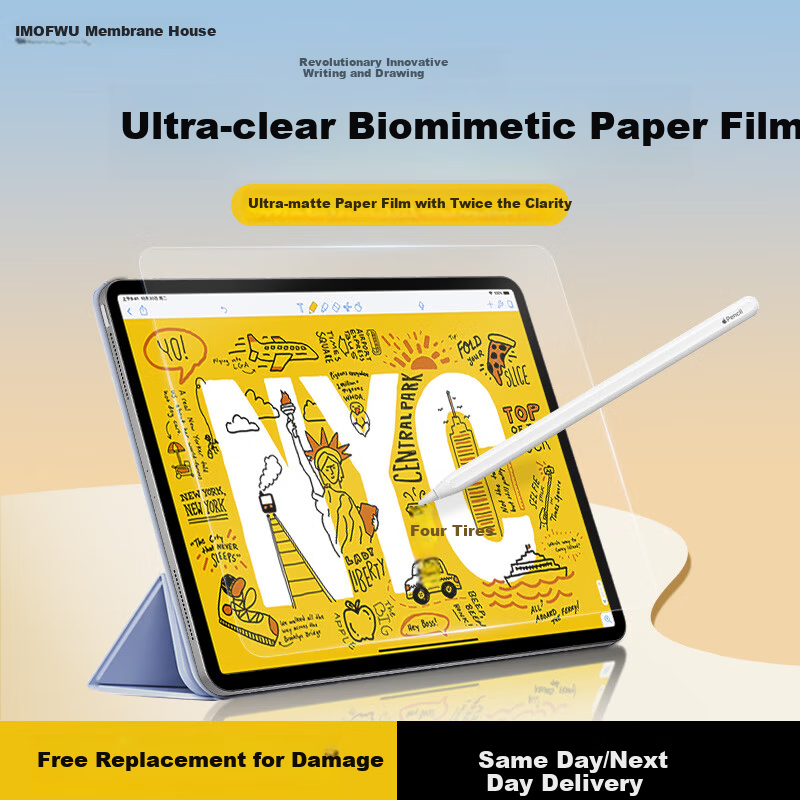 Memebox Silent Paper-Like Screen Protector for 2025 iPad 11th Gen