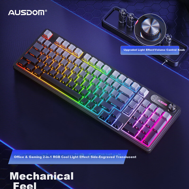 AUSDOM Mate98 Tri-Mode Mechanical Keyboard