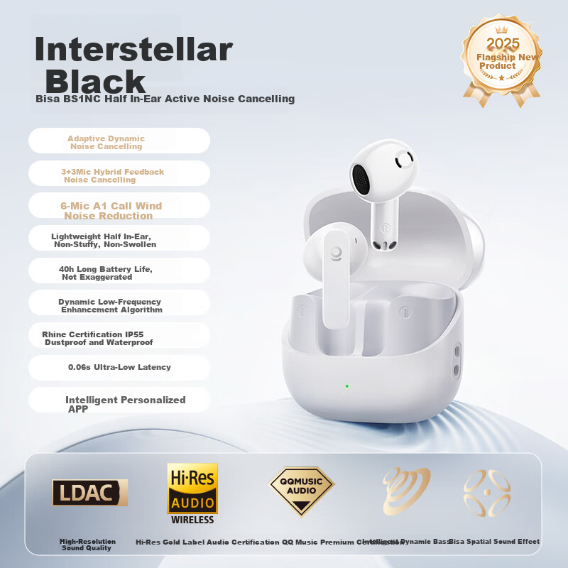 Baseus BS1NC Noise Cancelling Bluetooth Headphones