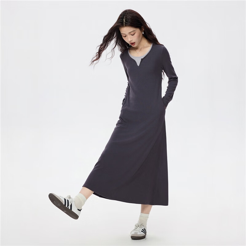 Giordano Colorblock Stretch Knit Dress
