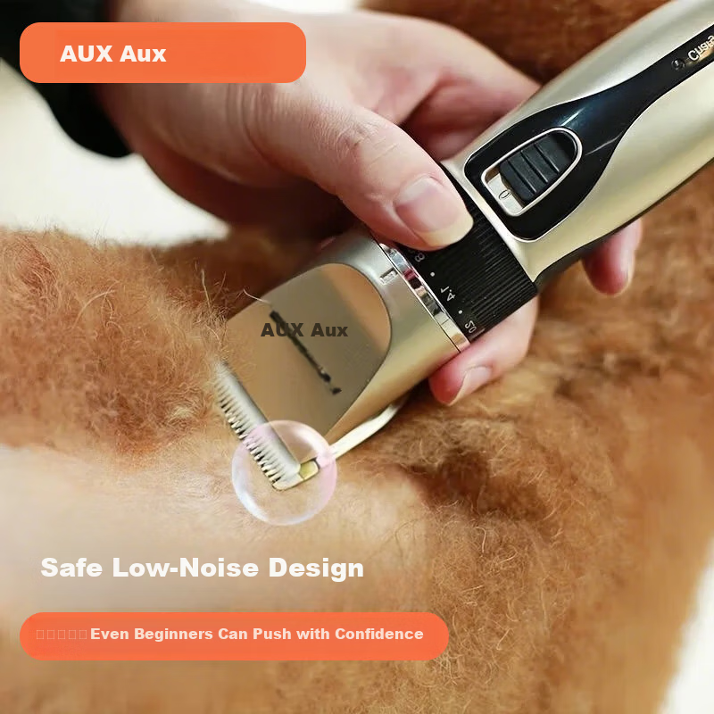 AUX Pet Hair Clipper for Dogs & Cats - Safe Grooming Trimmer