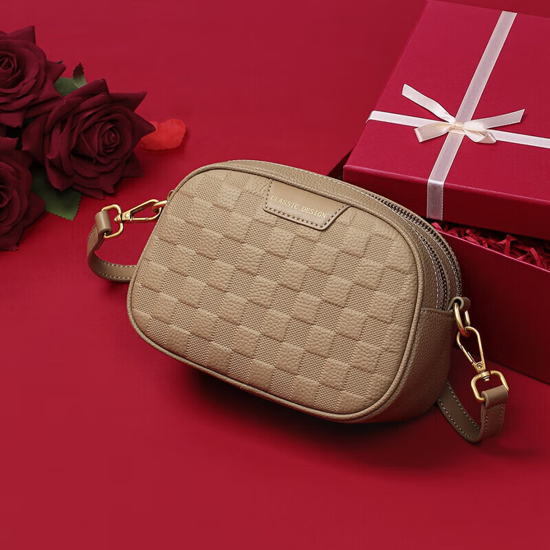 Viney Leather Handbag - Light Luxury Shoulder Bag