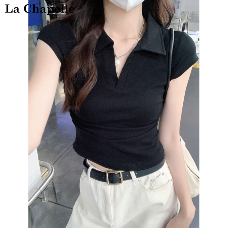 La Chapelle Women's Summer Slim Fit Polo Shirt
