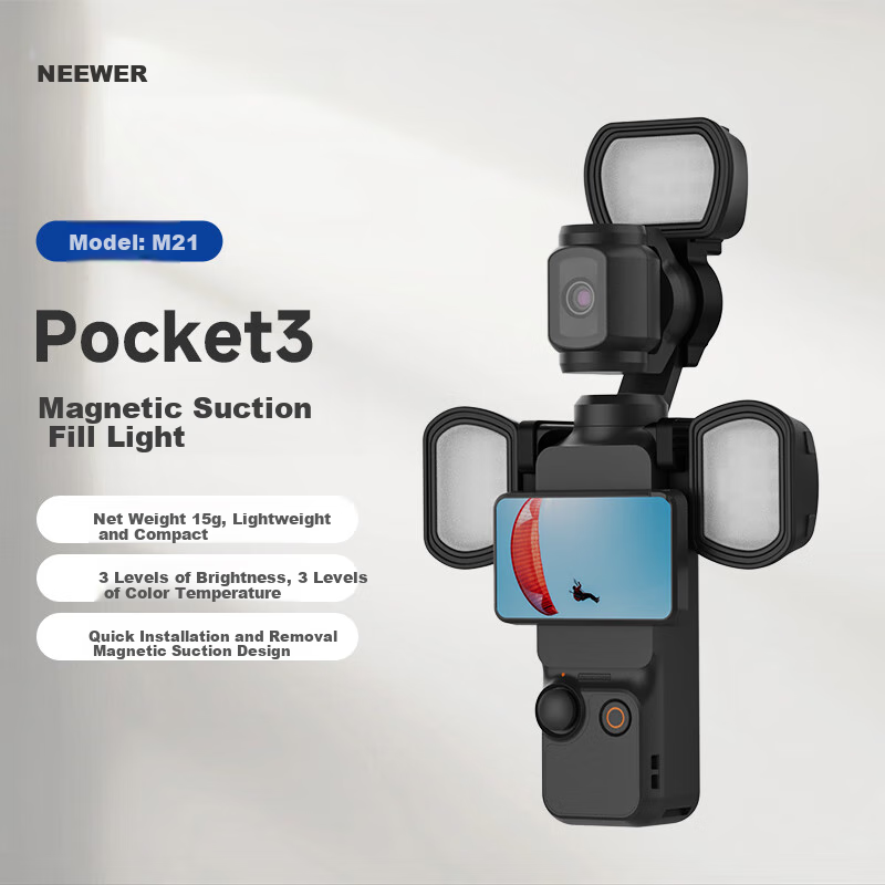 NEEWER Pocket3 Magnetic Fill Light - Black