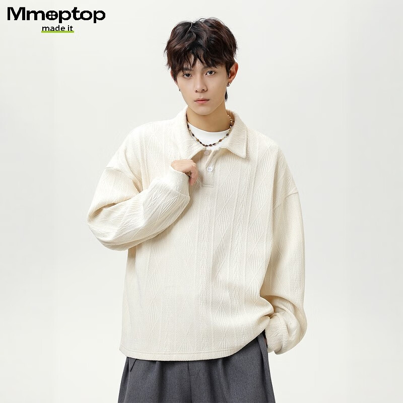 MMOPTOP Heavy Texture Jacquard Sweatshirt