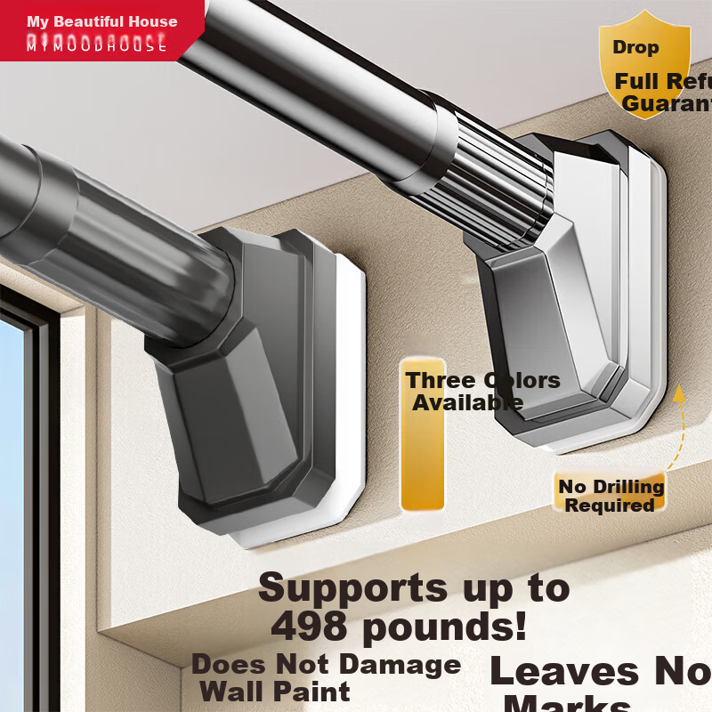 MYMOODHOUSE Retractable Shower Curtain Rod