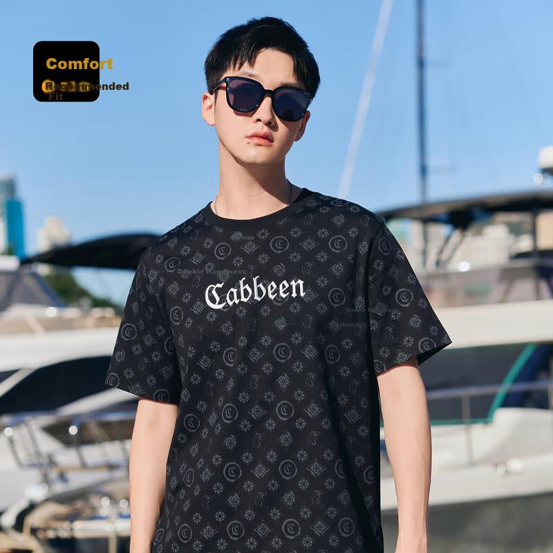 Cabbeen Men's Vintage Cotton T-Shirt