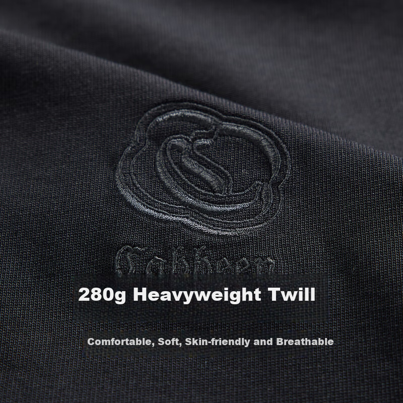CABBEEN Heavyweight Winter T-Shirt with Geometric Design