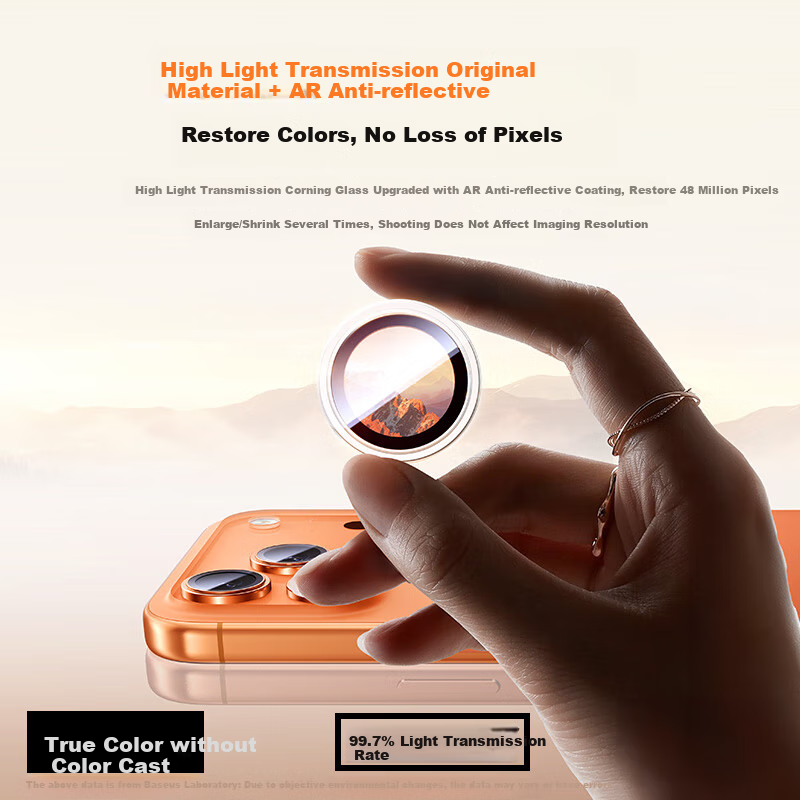 Baseus AR Enhanced Transparency Lens Film for iPhone 17 Pro Max/17 Pro