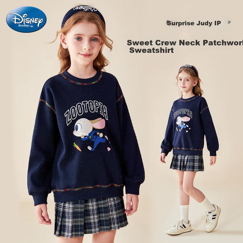 Disney Zootopia Girls' Navy Hoodie
