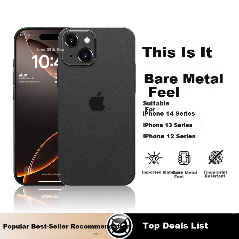 GURRS iPhone 15 Ultra-Thin Protective Case with Full Lens Coverage