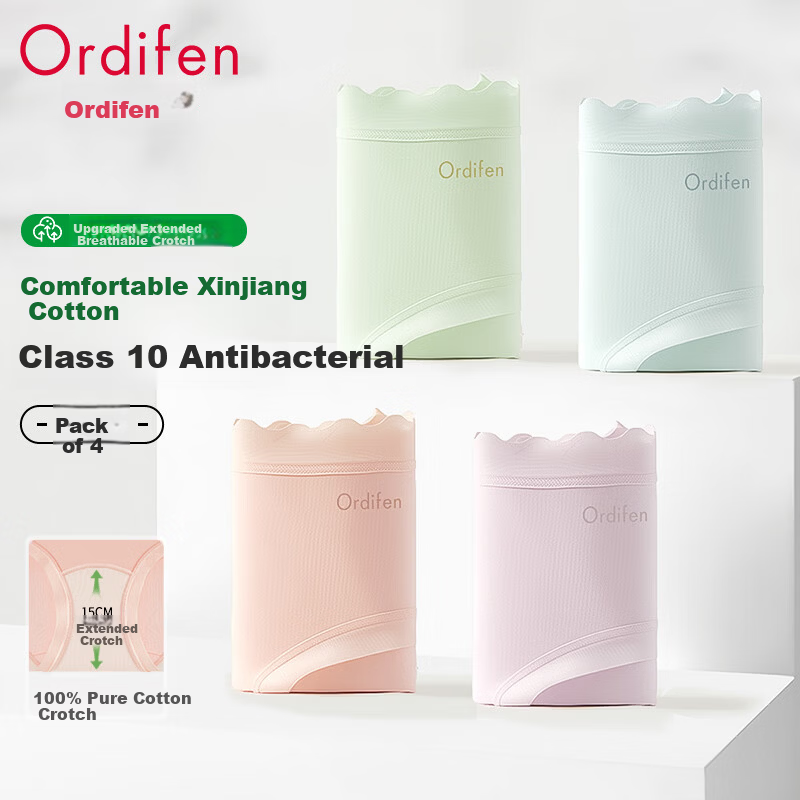 Ordifen Women's Cotton Underwear with HPV Prevention
