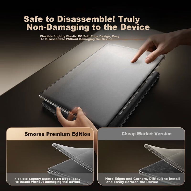 Smorss Huawei MateBook Fold Case - Matte Scratch-Resistant