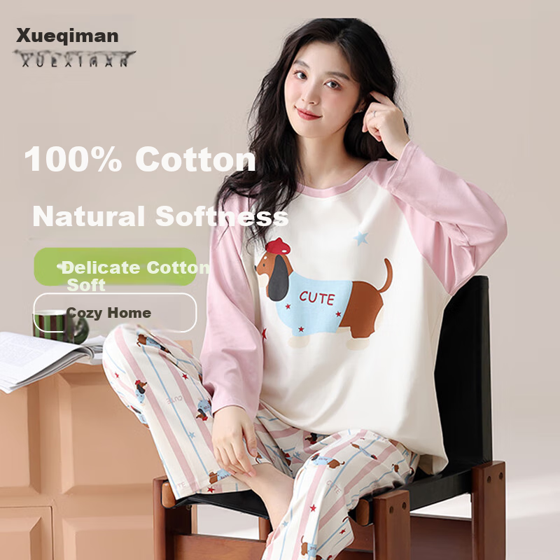 XUEXIMAN Women's Cozy Cotton Pajamas