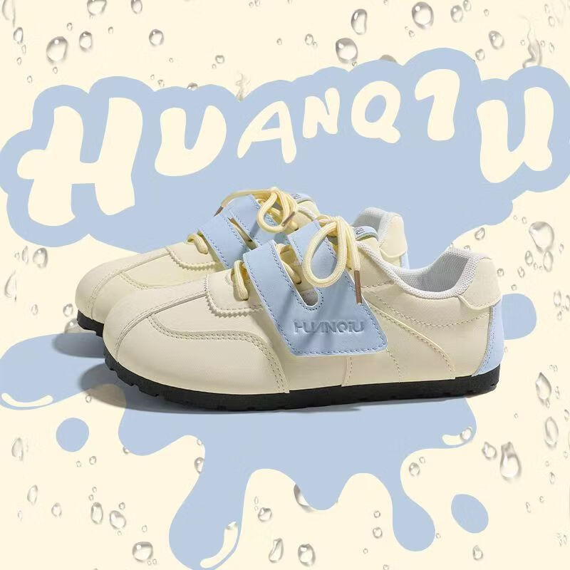 Huanqiu Velcro Sneakers - Puff White Ugly-Cute Women's Shoes