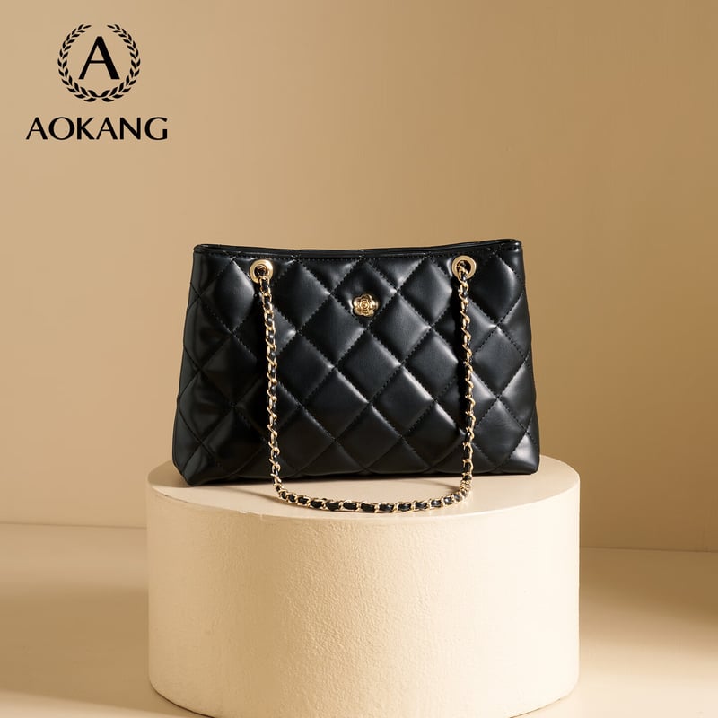 Aokang Women's 2025 Trendy Rhombic Crossbody Bag