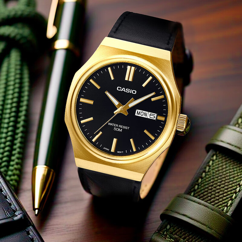CASIO MTP-E735GL-1A Men's Simple Stylish Quartz Watch