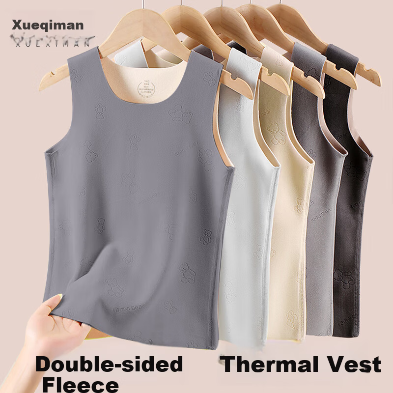 XUEXIMAN Kids Thermal Vest - Warm Fleece for Boys & Girls