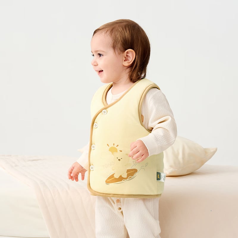 TONGTAI Padded Baby Vest - Yellow 73cm
