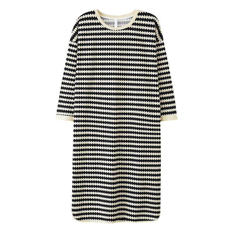 JOAE Women's Striped Cotton Nightdress