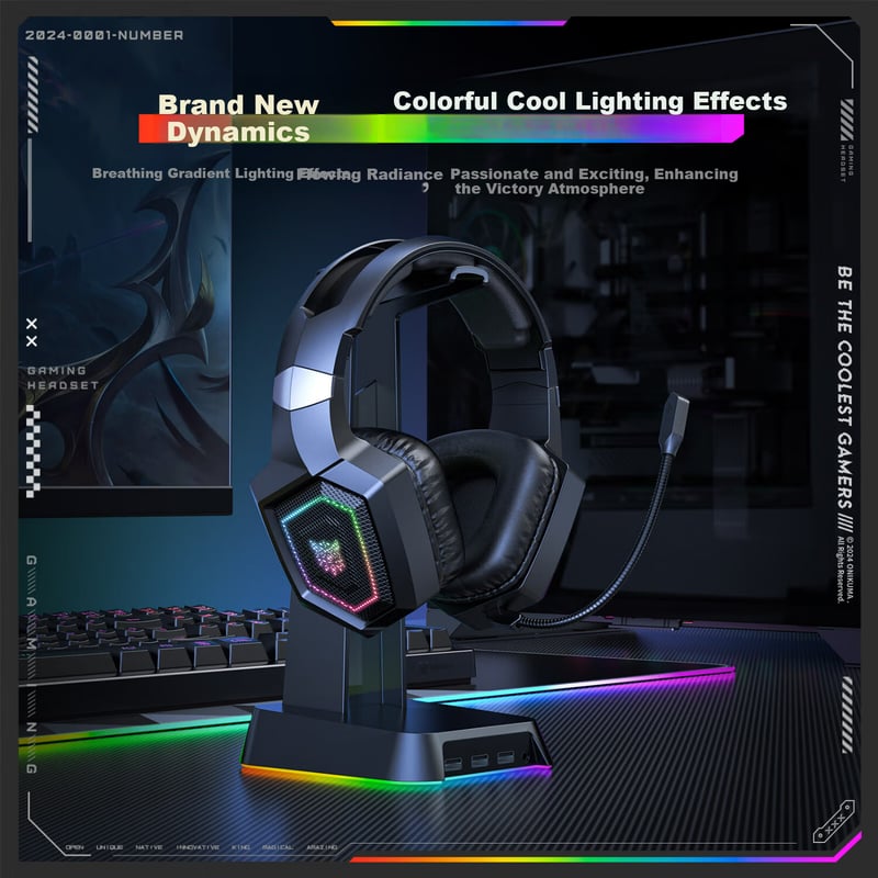 ONIKUMA Tri-Mode Gaming Bluetooth Headset
