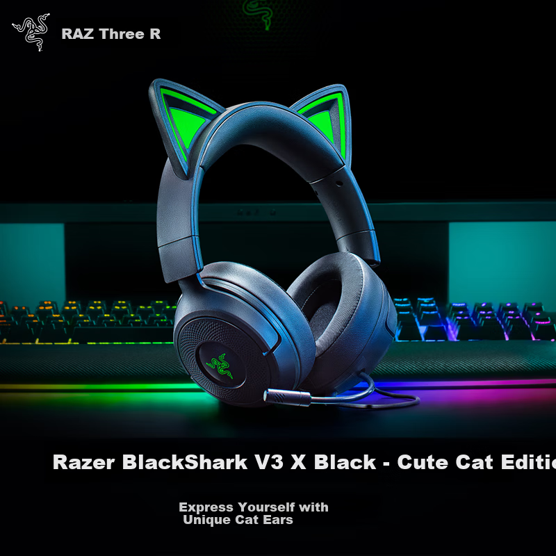 Razer Kraken V3X Cat Ear Gaming Headset