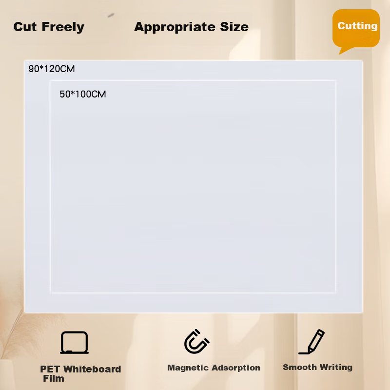 COMIX 120x90cm Removable Soft Whiteboard