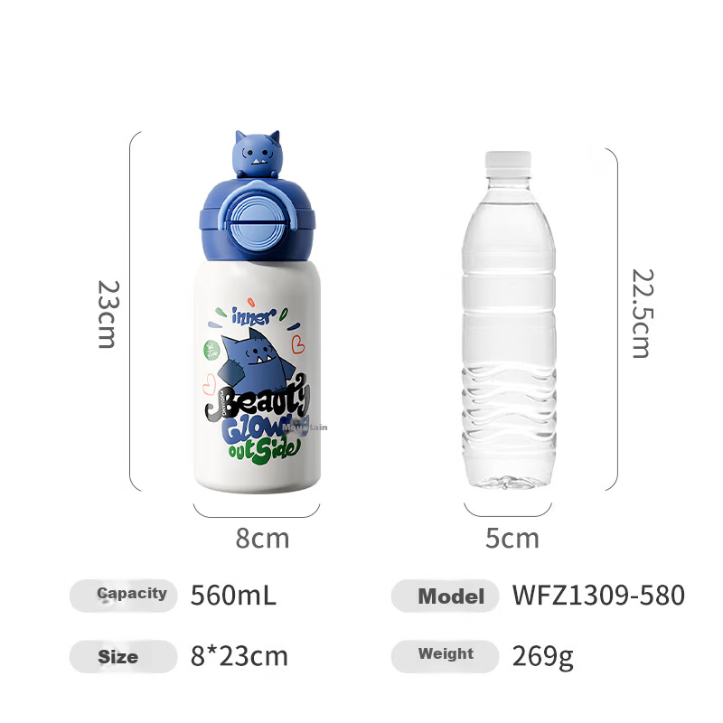 Fuguang Kids Insulated Straw Cup