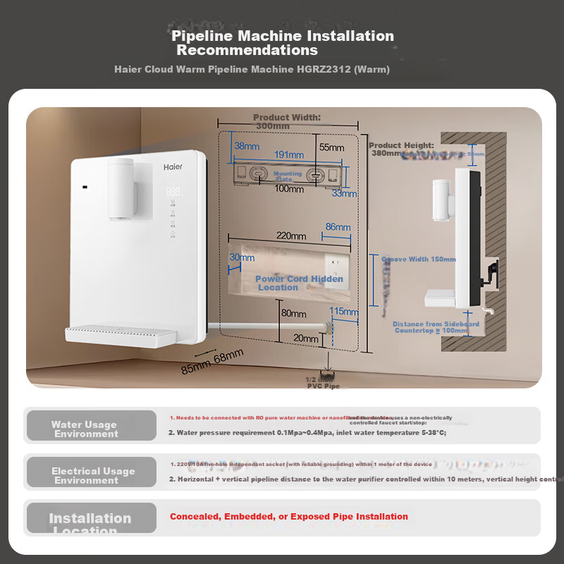 Haier Cloud Warm Wall-Mounted Pipeline Machine