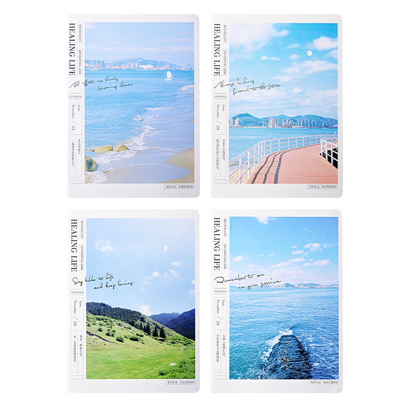 M&G Stationery 4-Pack A5 Notebooks