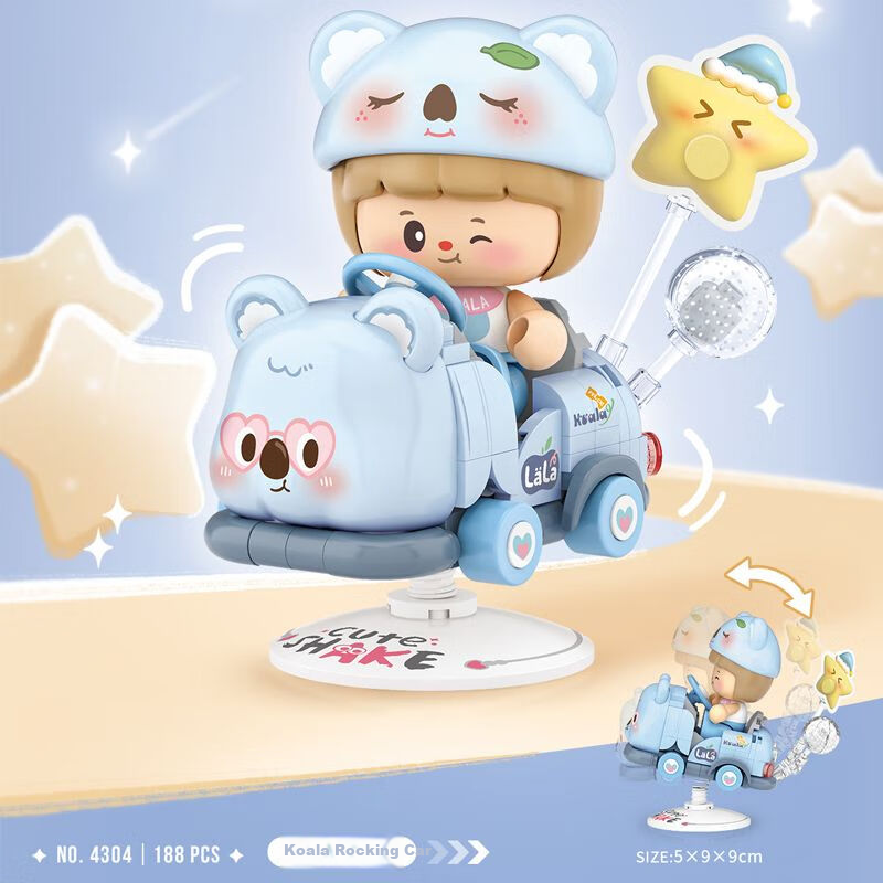 Loz Building Block Koala Rocking Car Toy