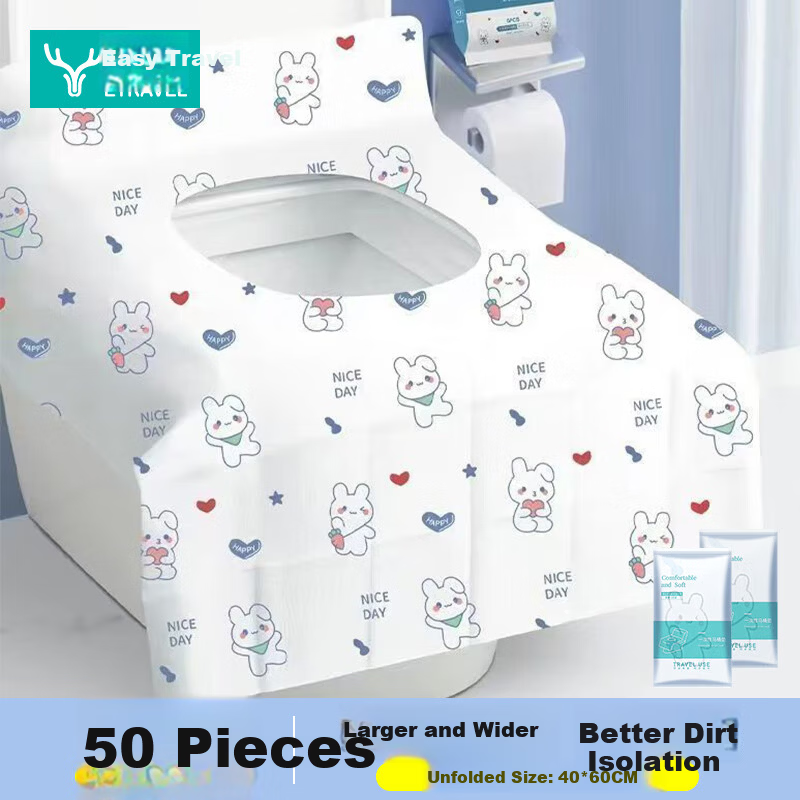 Etravel Disposable Toilet Seat Covers 50pcs - Little Rabbit