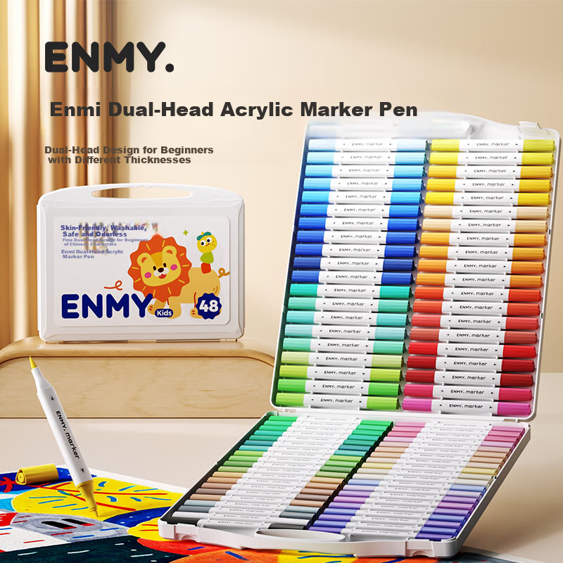 Enmi 24-Color Double-Ended Acrylic Markers
